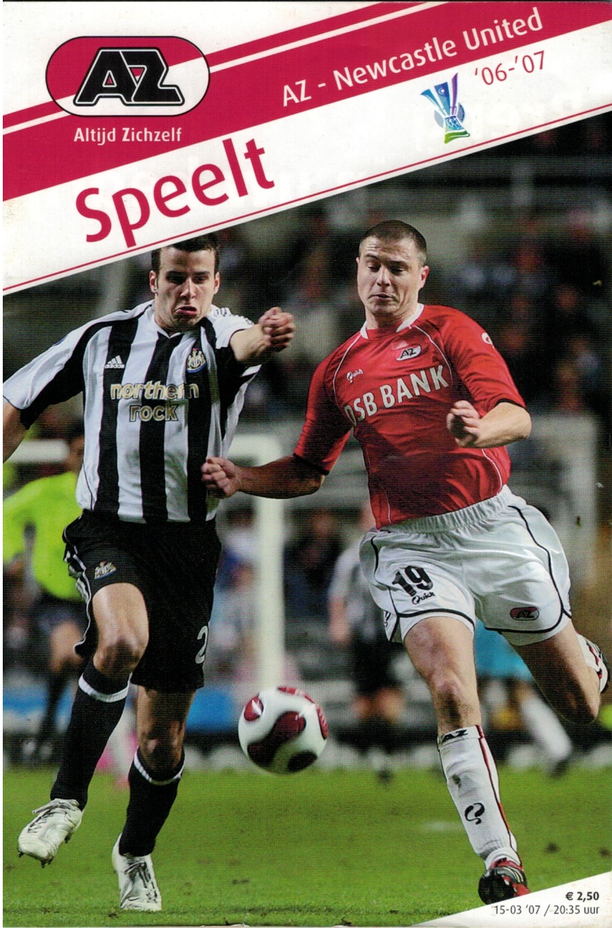 AZ Programma 15-maa-2007 Newcastle Utd thuis